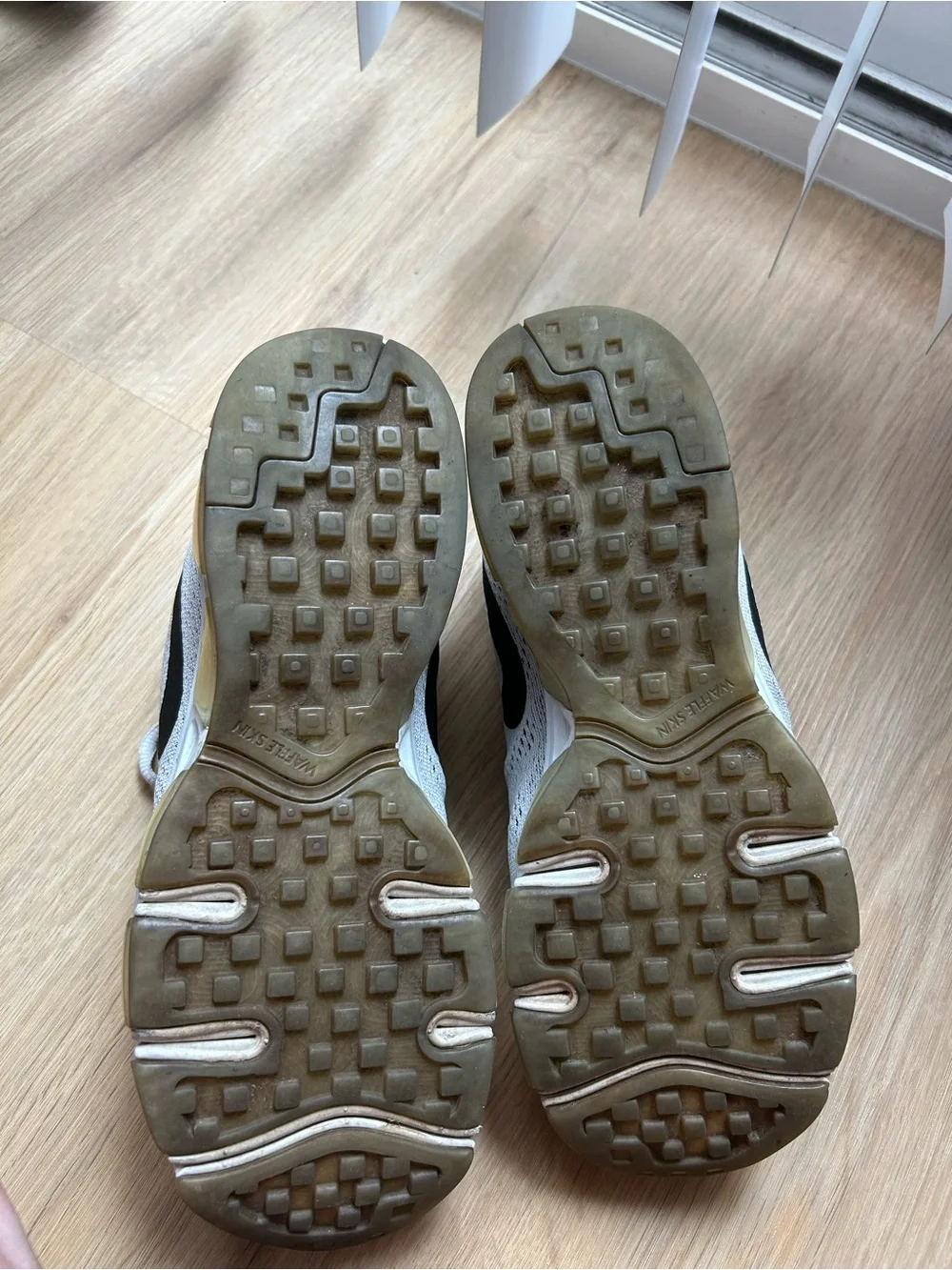 Nike Black and White Knit Training Sneakers